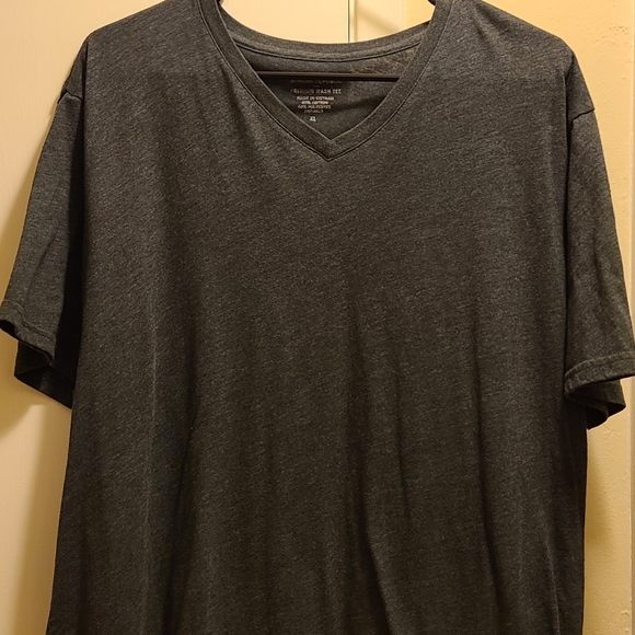 Black V-neck t-shirt